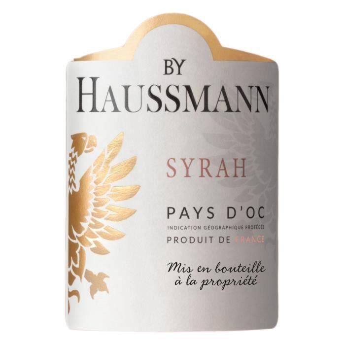 Por Haussmann Syrah Pays d'Oc - Vino tinto Languedoc 1