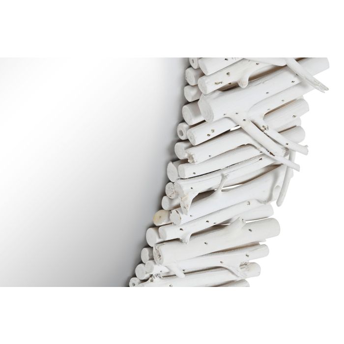 Espejo Mediterraneo DKD Home Decor Blanco 100 x 100 cm (2 Unidades) 1 Espejo Mediterraneo DKD Home Decor Blanco 100 x 100 cm (2 Unidades) 1