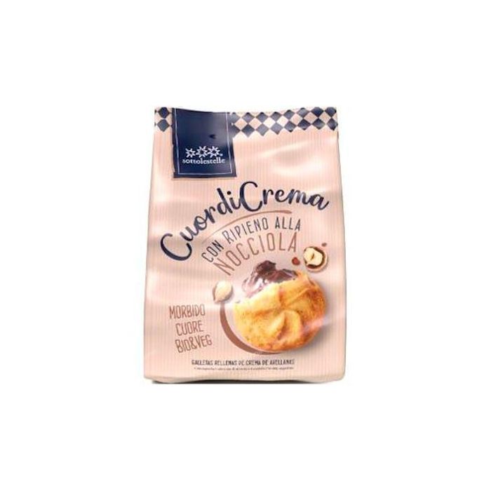 SOTTOLESTELLE Galleta Rellena Bio Crema Avellanas y Chocolate 200 g