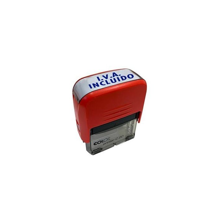 Colop Sello Printer C20, Almohadilla E-20 14x38 mm, Rojo, IVA Incluido Colop Sello Printer C20, Almohadilla E-20 14x38 mm, Rojo, IVA Incluido