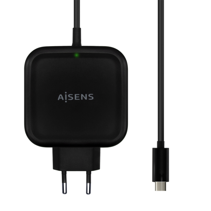 Aisens Cargador 65 W, 1Xusb-C Pd3.0, Qc3.0, Negro 1,2 M Aisens Cargador 65 W, 1Xusb-C Pd3.0, Qc3.0, Negro 1,2 M
