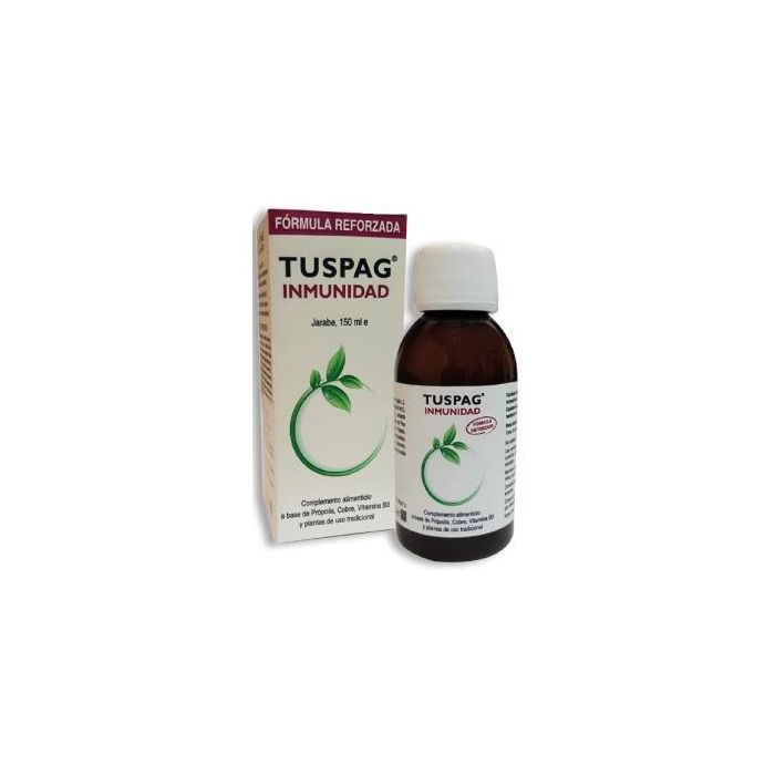 HELIOSAR Tuspag Inmunidad Jarabe con Cobre, Vitamina B3 y Propóleo 150ml para Sistema Inmunitario Normal