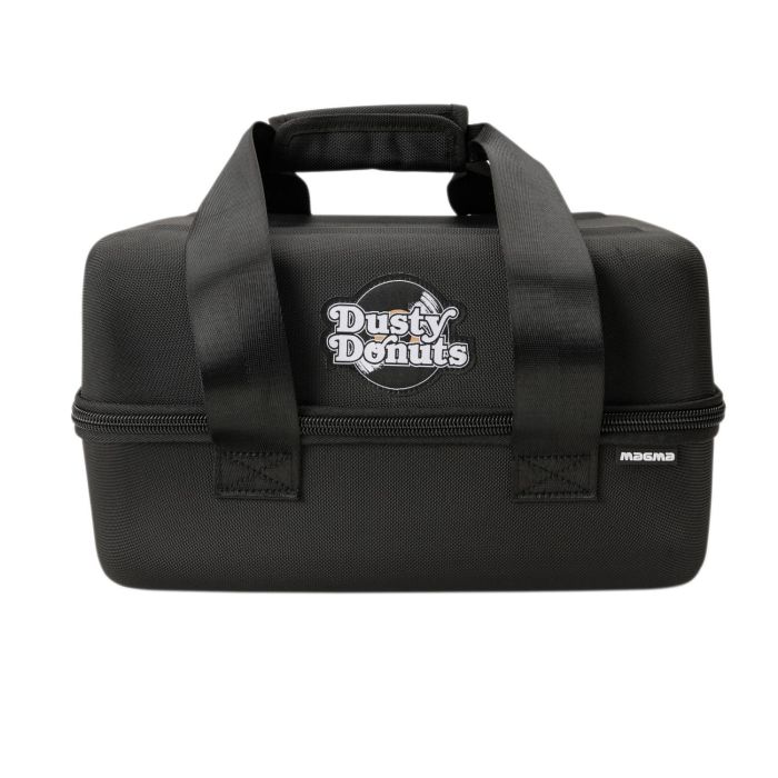 MAGMA Estuche para Discos de 7" 45 Sandwich Dusty Donuts Edition, Durashock EVA, 1680D Poliéster, Compacto, Ligero, Correa Hombro