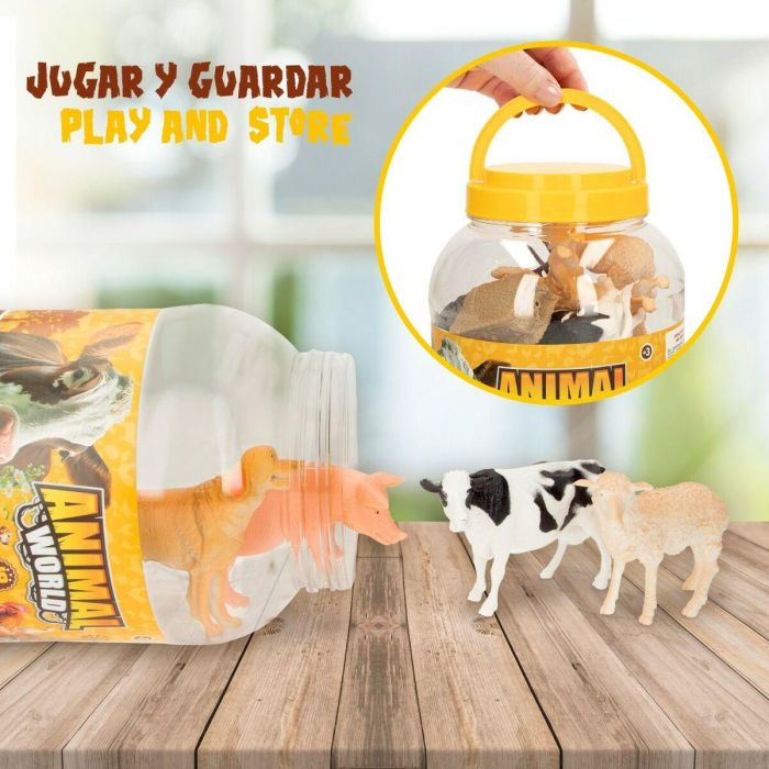 Set de Figuras de Animales Colorbaby 19 piezas Granja Plástico 13 x 8 x 3 cm (6 Unidades) 2 Set de Figuras de Animales Colorbaby 19 piezas Granja Plástico 13 x 8 x 3 cm (6 Unidades) 2