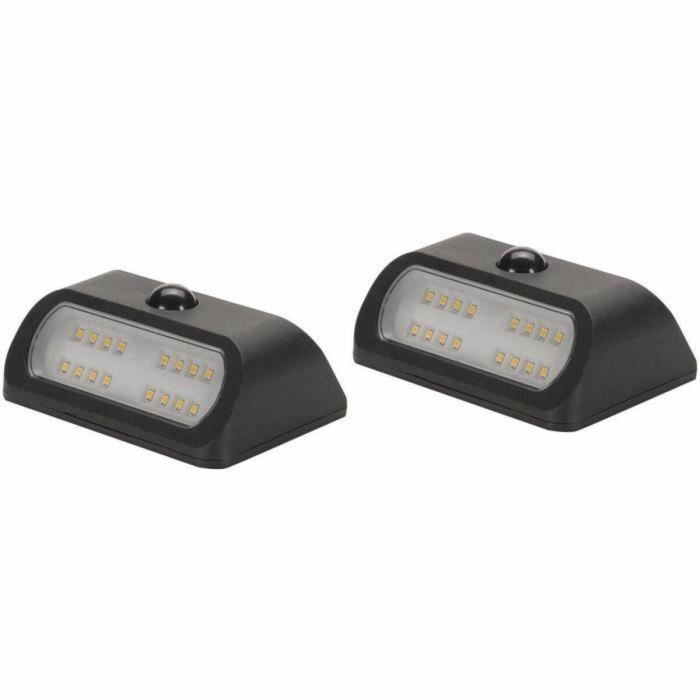 Aplique de Pared Smart Garden Sentinel Luz solar Negro 50 lm (2 Unidades) 0 Aplique de Pared Smart Garden Sentinel Luz solar Negro 50 lm (2 Unidades) 0