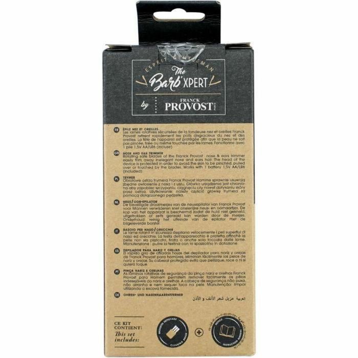 Franck Provost 0579 Recortador de Nariz y Orejas Barb'Xpert Cuchillas Seguras Acero Inoxidable Alimentado por Batería Negro 2 Franck Provost 0579 Recortador de Nariz y Orejas Barb'Xpert Cuchillas Seguras Acero Inoxidable Alimentado por Batería Negro 2