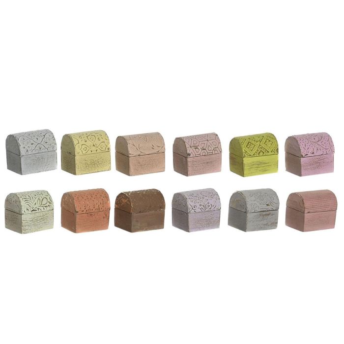 Joyero Arabe DKD Home Decor Multicolor 5 x 5 x 4 cm (12 Unidades)