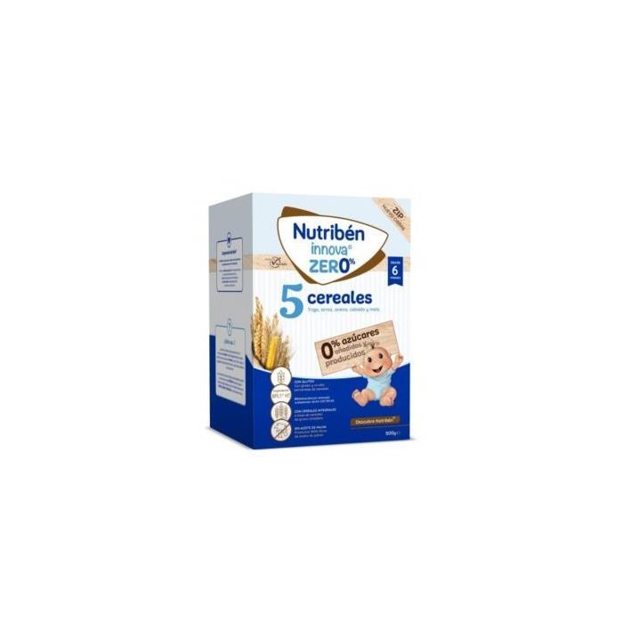 Nutriben Papilla Innova 5 Cereales 0% Azúcares Añadidos 500g