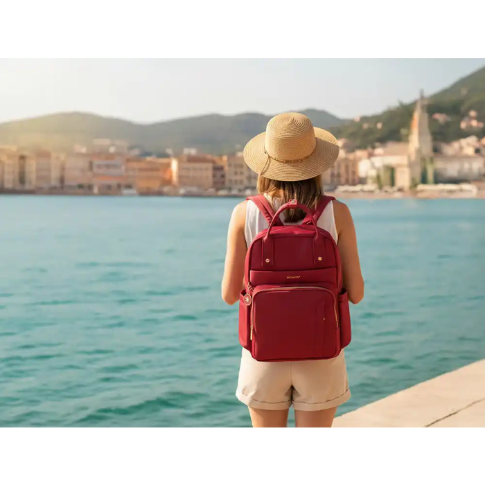 Antartik Mochila Nova 4 Compartimentos Rojo Vino 410x180x320 mm 12