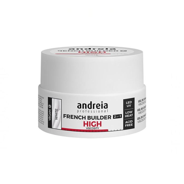 Andreia Gel de construcción 2 en 1 alta viscosidad para manicura Francesa 22 g