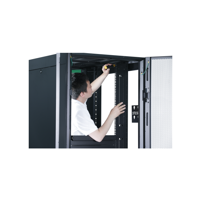 APC EASY RACK 600MM/42U/800MM WITH ROOF SIDE PANEL CASTORS FEET AND 4 BRACKETS NO BOTTOM BLACK Rack o bastidor independiente Negro 3 APC EASY RACK 600MM/42U/800MM WITH ROOF SIDE PANEL CASTORS FEET AND 4 BRACKETS NO BOTTOM BLACK Rack o bastidor independiente Negro 3