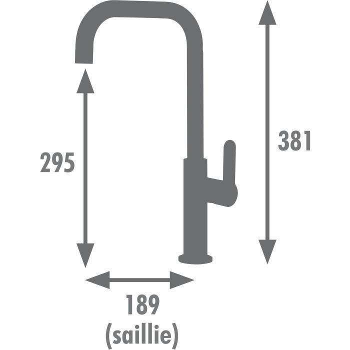 Edouard Rousseau AAARL18371 Mezclador de Fregadero Laobane Base Ø 50 mm Tubo Móvil Negro/Oro Rosa 2