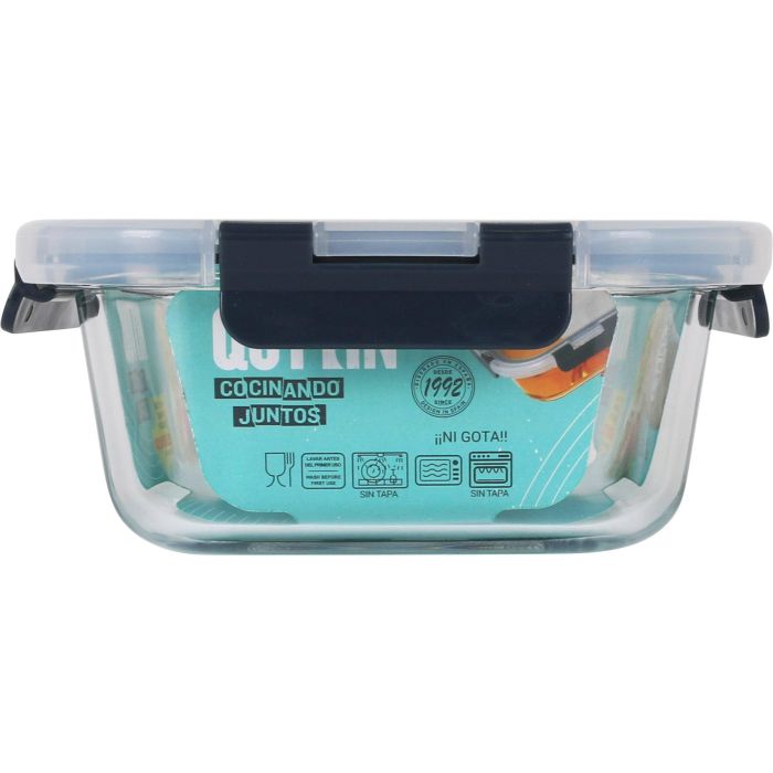 Fiambrera rectangular con tapa Quttin 21x16.1 cm, 1L (6 Unidades) 2