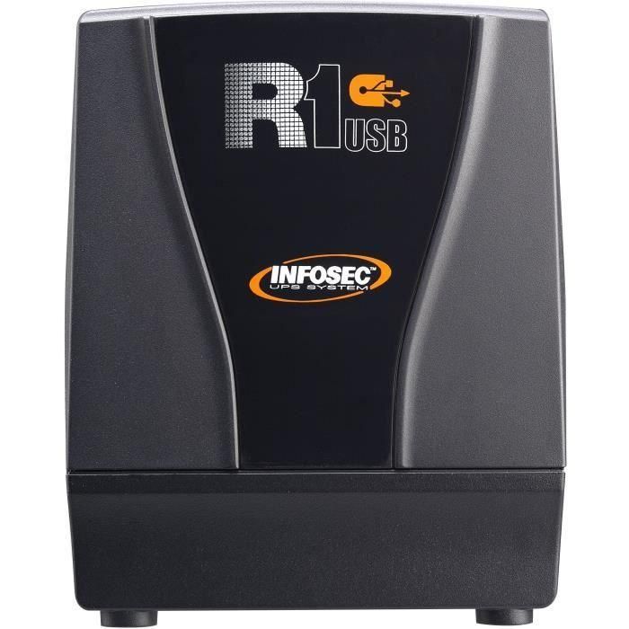 Infosec - R1 USB 600 - Regulador de voltaje automático - Garantía de 1 año 1 Infosec - R1 USB 600 - Regulador de voltaje automático - Garantía de 1 año 1