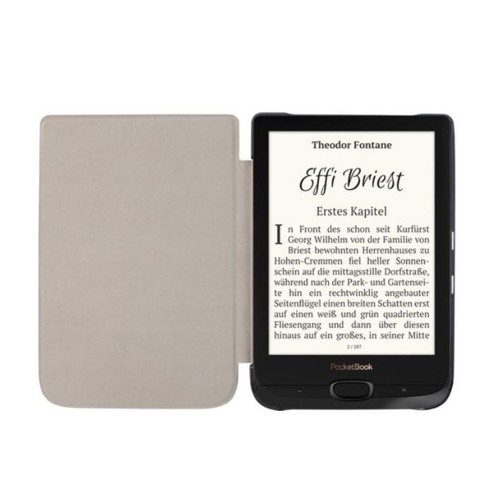 Pocketbook Funda Serie Shell Negro para Basic 4, Basic Lux 4, Basic Lux 3, Basic Lux 2, Touch Lux 4, Touch Lux 5, Touch HD 3, Color 3