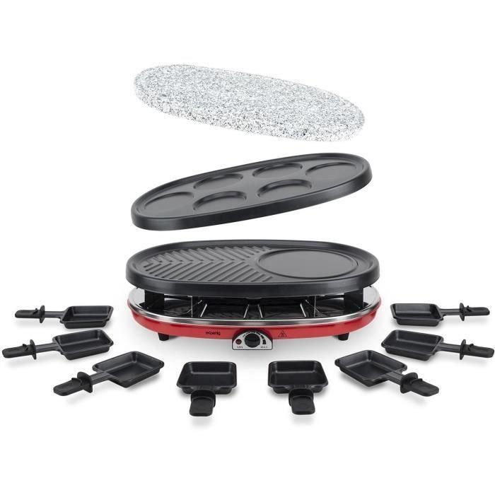 H.KoeNIG RP418 Raclette máquina 8 personas - Rojo H.KoeNIG RP418 Raclette máquina 8 personas - Rojo