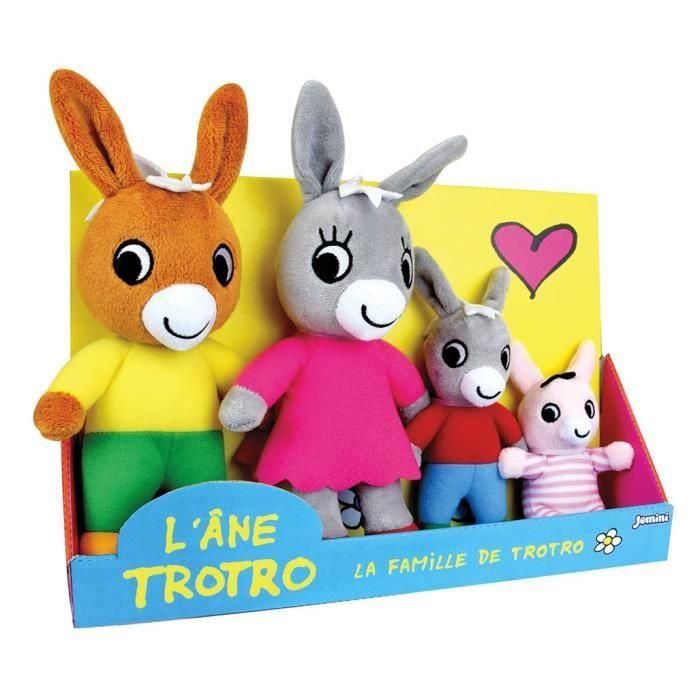 Peluche Trotro y Familia +/- 15 cm - JEMINI - Trotro, su mamá, su papá y su hermana pequeña. 1 Peluche Trotro y Familia +/- 15 cm - JEMINI - Trotro, su mamá, su papá y su hermana pequeña. 1