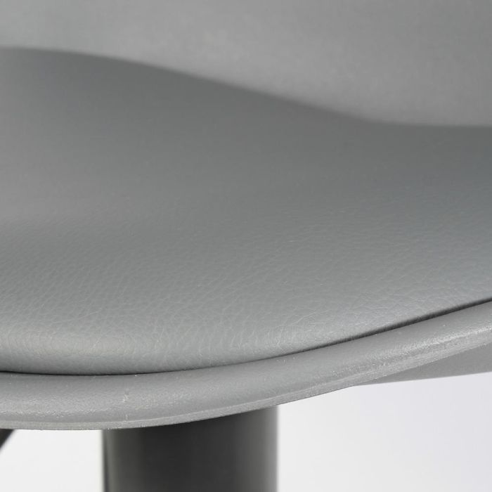 Home Deco Factory Taburete de Bar Isak Gris Colección Essentiel - Acolchado, Regulable en Altura 83-104 cm 4