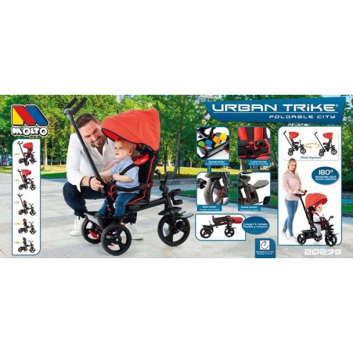 Triciclo urban trike basic 99 cm con freno doble y rueda libre 16