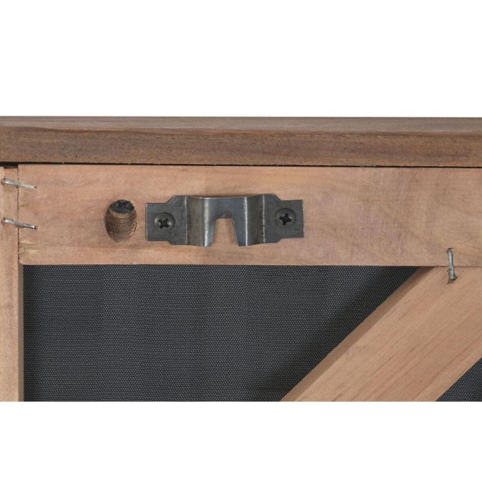 DKD Home Decor Cuadro Moderno de Círculos Madera Reciclada Pino Natural Blanco 82x62x4 cm 1