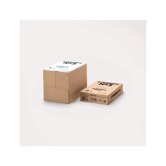 Steinbeis Papel Reciclado Nº3 DIN A4 Blanco 80 Gramos Paquete de 500 Hojas 3