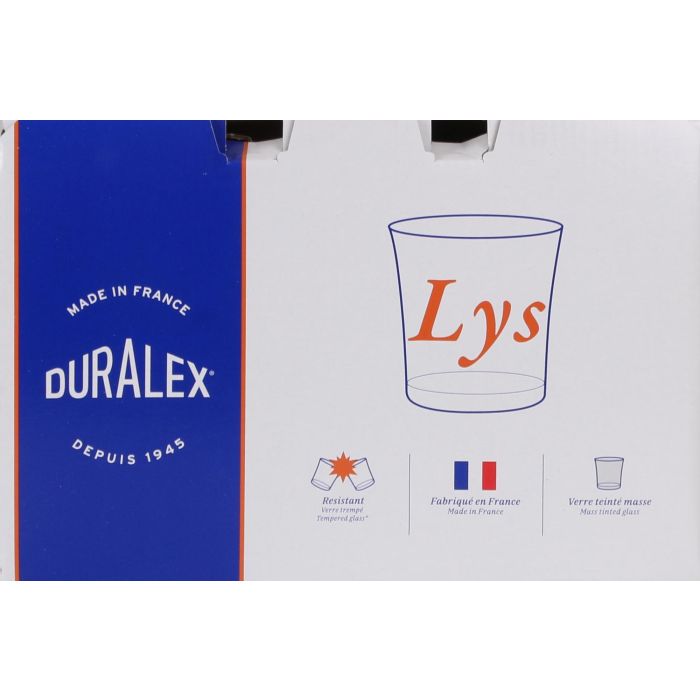 Duralex Set 6 Vasos Ámbar Lys 21 cl - Vidrio Templado Resistente y Duradero para Agua o Zumo (12 Cajas) 3