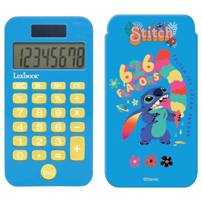 Lexibook C45D Calculadora de Bolsillo para Niños Stitch Solar con Pila AG10, Funciones Avanzadas y Apagado Automático 0 Lexibook C45D Calculadora de Bolsillo para Niños Stitch Solar con Pila AG10, Funciones Avanzadas y Apagado Automático 0