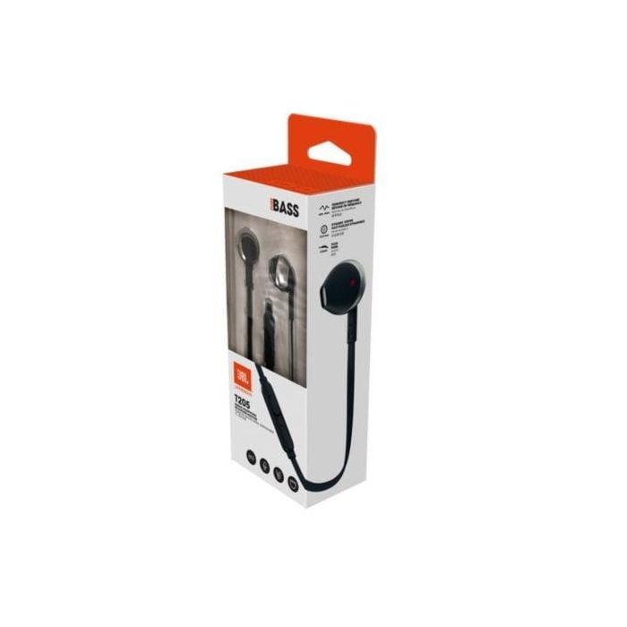 JBL TUNE205 JBLT205BLK Auriculares Intrauditivos, con Micrófono, Jack 3.5mm, Sonido Pure Bass, Cable Plano, Negros 4 JBL TUNE205 JBLT205BLK Auriculares Intrauditivos, con Micrófono, Jack 3.5mm, Sonido Pure Bass, Cable Plano, Negros 4