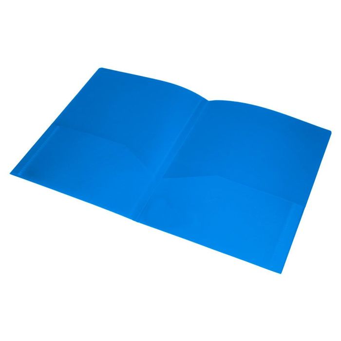 Carpeta Liderpapel Dossier Dos Bolsas Canguro 45682 Polipropileno Din A4 Azul 6