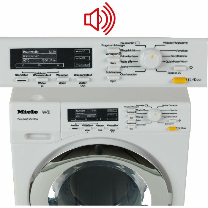 Miele Lavadora para Niños Klein con Funciones Electrónicas Realistas y Sonidos, 26 cm, Juguete a Partir de 3 Años 4 Miele Lavadora para Niños Klein con Funciones Electrónicas Realistas y Sonidos, 26 cm, Juguete a Partir de 3 Años 4