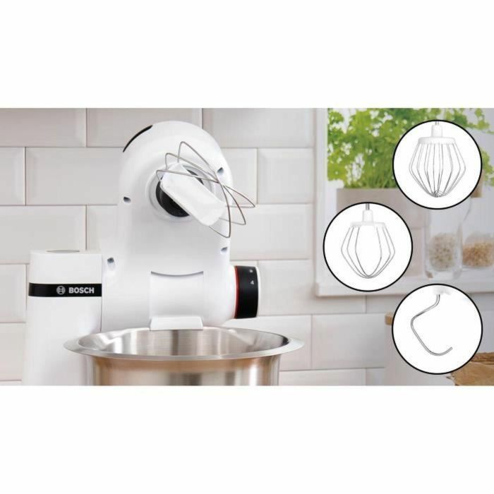 Procesador de alimentos - BOSCH - MUMS2EW00E Serie 2 - 700 W - 4 velocidades - Blanco 1 Procesador de alimentos - BOSCH - MUMS2EW00E Serie 2 - 700 W - 4 velocidades - Blanco 1