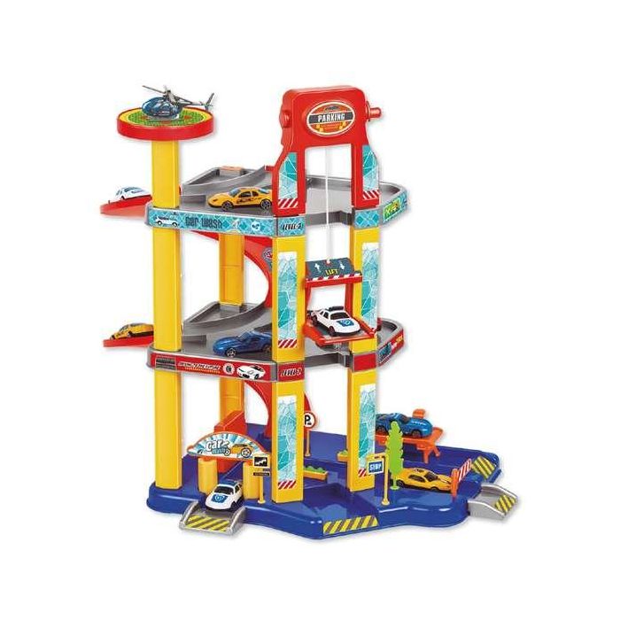 Parking 3 plantas, incluye 4 coches 45'5x34x47cm 2 Parking 3 plantas, incluye 4 coches 45'5x34x47cm 2