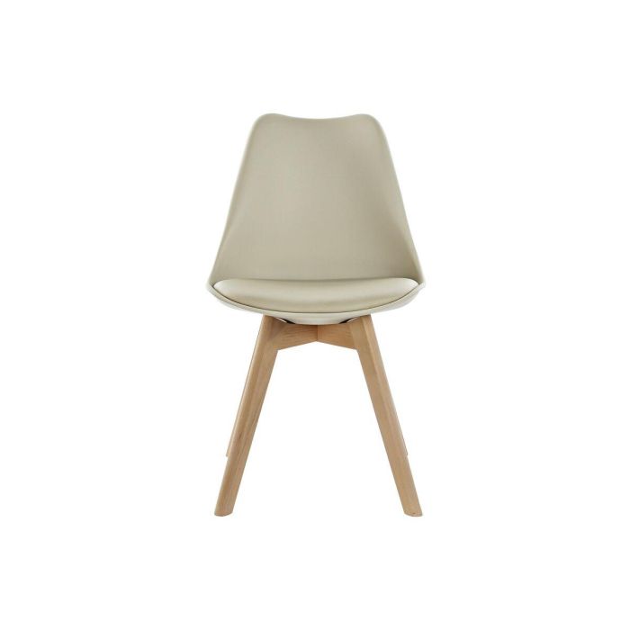 Silla Scandi DKD Home Decor Beige Natural 55 x 83 x 48 cm 3 Silla Scandi DKD Home Decor Beige Natural 55 x 83 x 48 cm 3