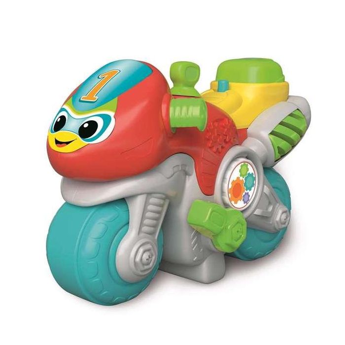 Clementoni Moto Mundial Marcial, Centro de Actividades Infantil Colorido, Sonidos, Edad 10 Meses, 30x21x13cm 1