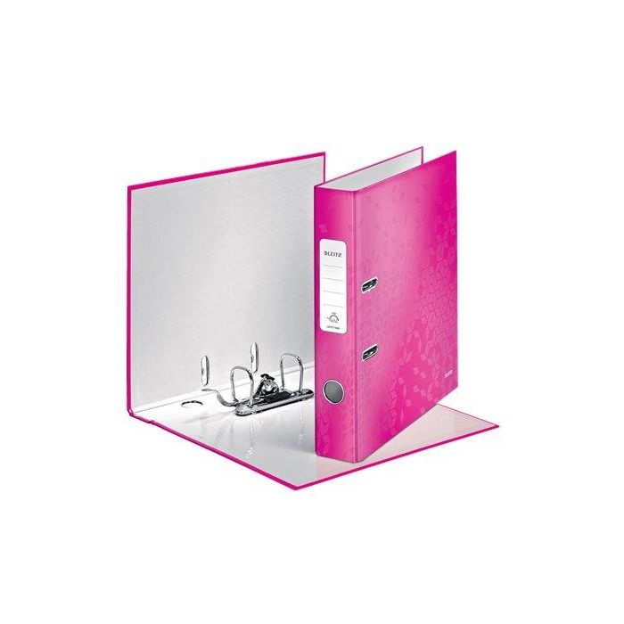 Archivador Palanca Leitz Wow A4 180º 50Mm Fucsia Metalizado (Set de 10)