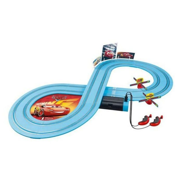 Pista carrera disney pixar cars race of friends, incluye 2 coches (rayo y cruz) 2,4 metros 3 Pista carrera disney pixar cars race of friends, incluye 2 coches (rayo y cruz) 2,4 metros 3
