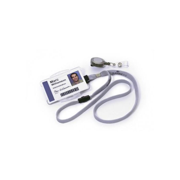 DURABLE Cinta para identificador textil 8119-10, 10mm, Gris, Caja de 10 unidades 2 DURABLE Cinta para identificador textil 8119-10, 10mm, Gris, Caja de 10 unidades 2