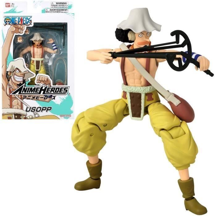 Figura Anime Heroes - Bandai - One Piece - Usopp - 17 cm 4 Figura Anime Heroes - Bandai - One Piece - Usopp - 17 cm 4