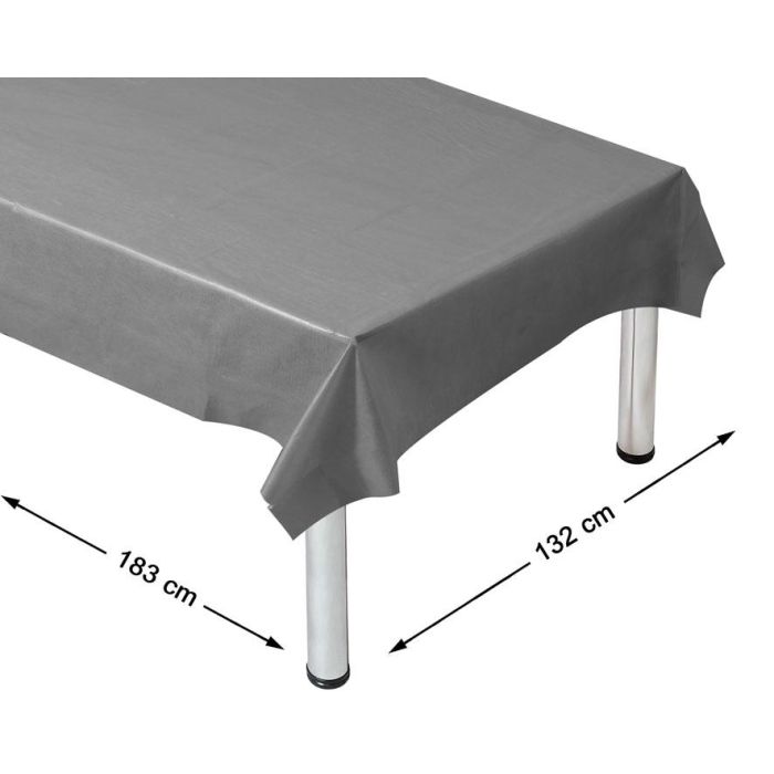 Mantel Navidad Plateado 177x130 cm