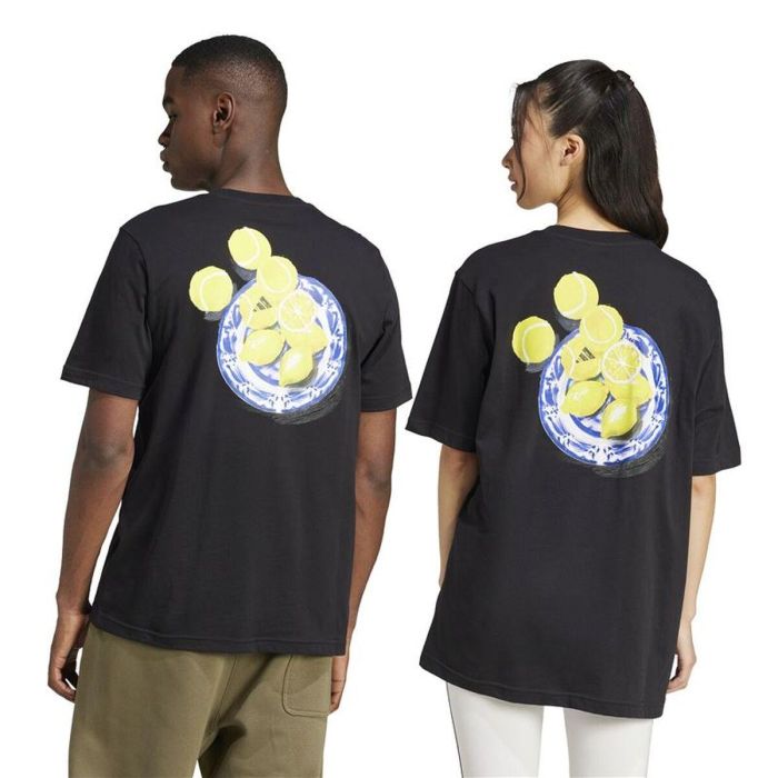 Camiseta de Manga Corta Hombre Adidas Lemon Negro 7-8 Años 2