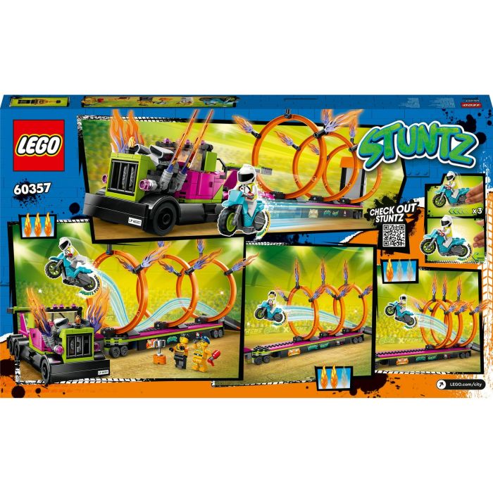 Lego City Stuntz 60357 El desafío Cascade: círculos de incendios, juguete de motocicleta con camión 7 Lego City Stuntz 60357 El desafío Cascade: círculos de incendios, juguete de motocicleta con camión 7