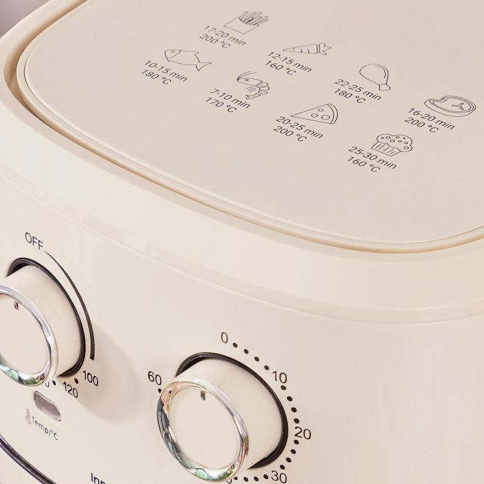 Freidora de Aire InnovaGoods Vynner Pro 6500 Crema 1700 W 6,5 L Acero Inoxidable 12 Freidora de Aire InnovaGoods Vynner Pro 6500 Crema 1700 W 6,5 L Acero Inoxidable 12