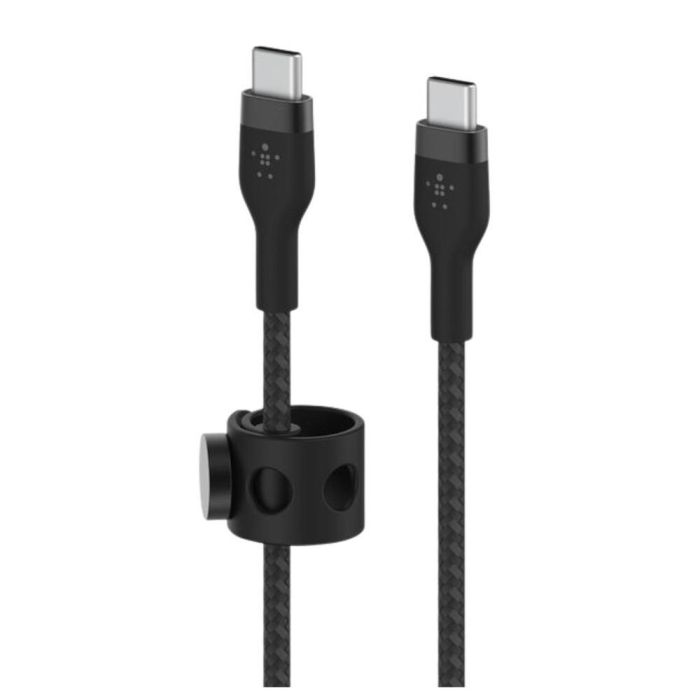 Belkin CAB011BT3MBK Cable USB-C a USB-C Trenzado Duradero 3 Metros Negro 0 Belkin CAB011BT3MBK Cable USB-C a USB-C Trenzado Duradero 3 Metros Negro 0
