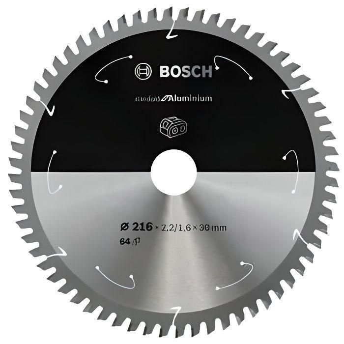 Bosch Professional Hoja de sierra circular de carburo 216x30x2,2mm (64 dientes) para Aluminio, metales no ferrosos, plásticos, madera