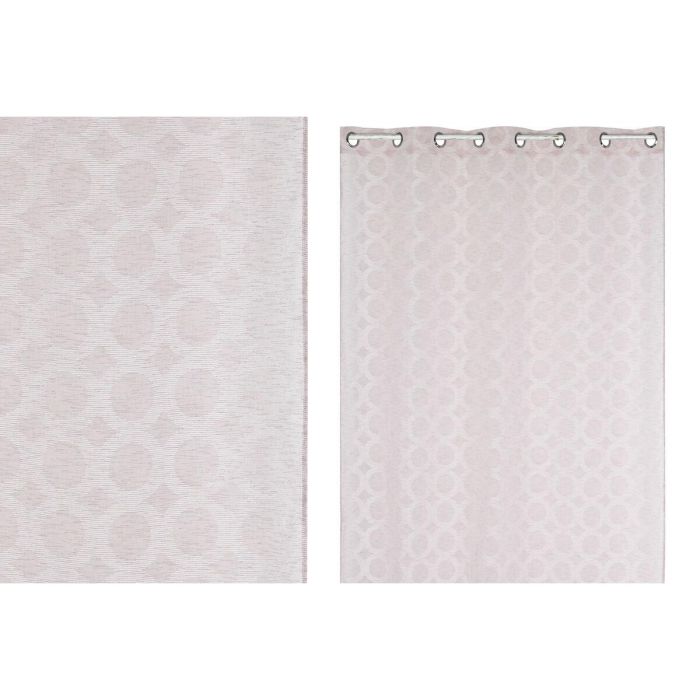 Cortina Urban DKD Home Decor Rosa Palo 260 x 140 cm 3