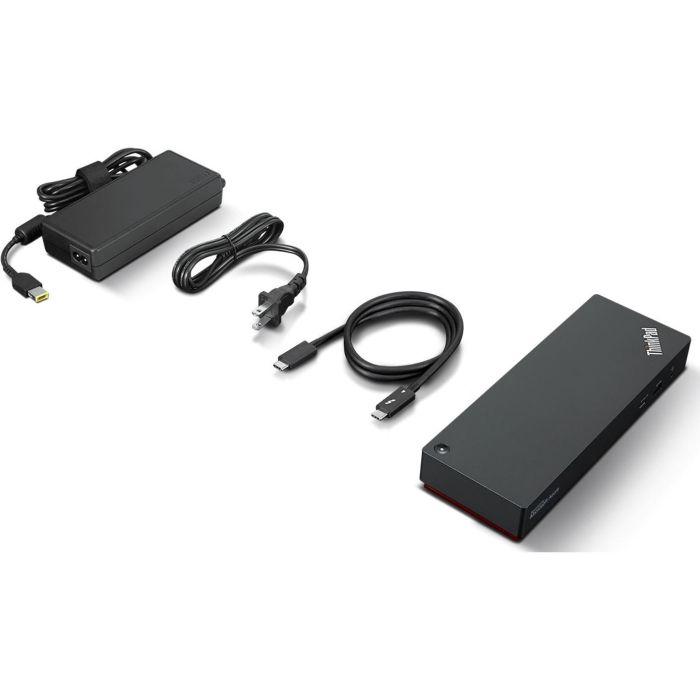 Lenovo ThinkPad Universal Thunderbolt 4 Smart Dock 135W - Docking Station Alámbrico con 40 Gbit/s Negro 0 Lenovo ThinkPad Universal Thunderbolt 4 Smart Dock 135W - Docking Station Alámbrico con 40 Gbit/s Negro 0