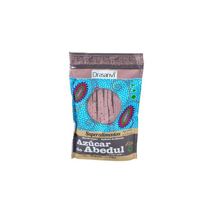 DRASANVI Azúcar de Abedul (Xilitol) Doypack 300g. Bajo Índice Glucémico, Mantiene Mineralización Dental