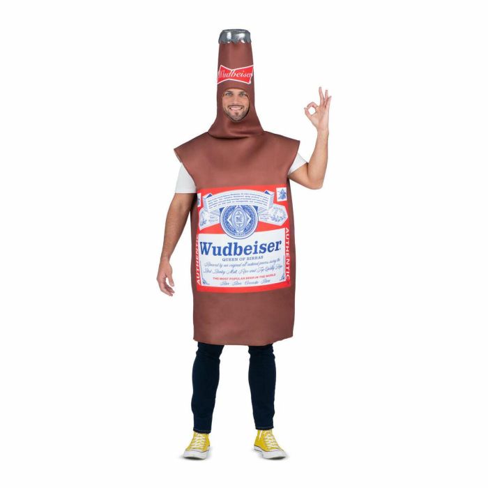 My Other Me Disfraz Botellín de Cerveza Adulto, Talla Única, Vestido con Capucha Marrón My Other Me Disfraz Botellín de Cerveza Adulto, Talla Única, Vestido con Capucha Marrón