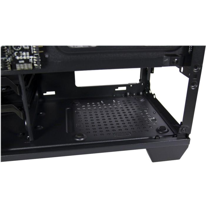 Inter-Tech Infinity X-608 Micro Torre PC ITX/micro ATX con Ventana Lateral de Vidrio Templado y Ventiladores RGB 4