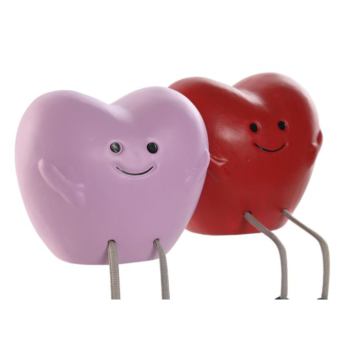 DKD Home Decor Hucha Kids Rojo Rosa 13.5 x 10 x 11.5 cm (4 Unidades) 1